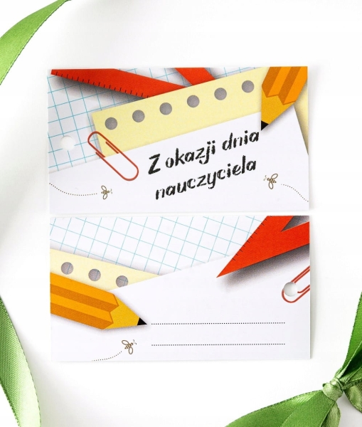 Bilecik, zawieszka z wstążką na dzień nauczyciela
