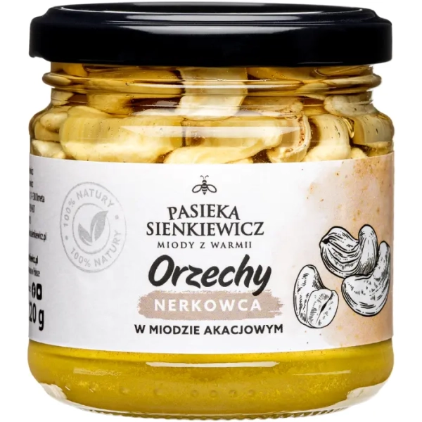 Orzechy nerkowca w miodzie 220g