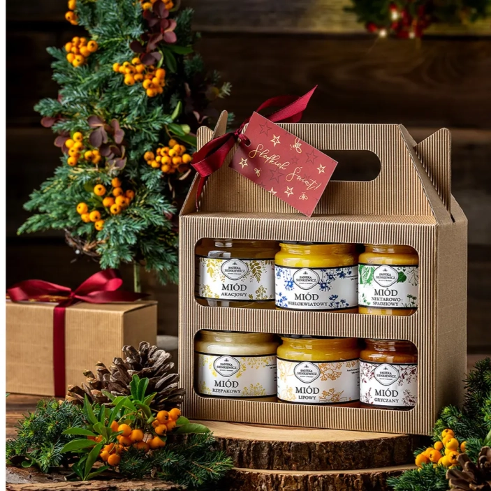 Zestaw-miodow-w-kartoniku-na-prezent-6x250g