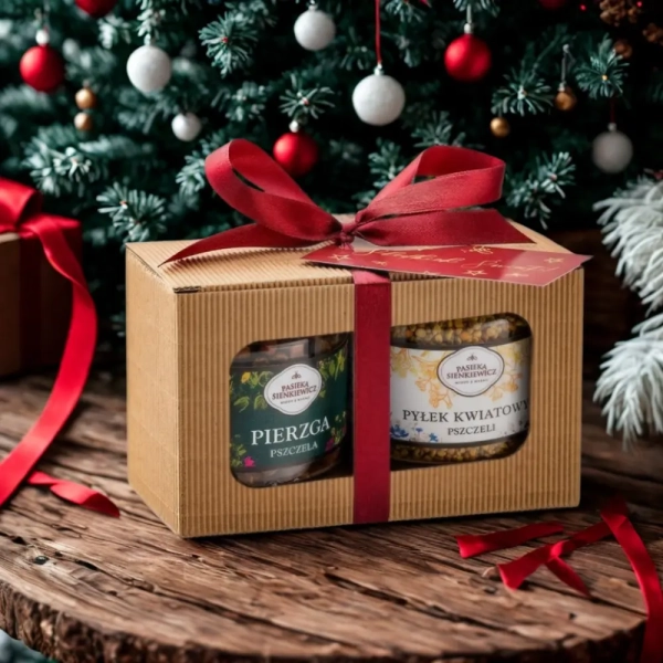 Zestaw na prezent - pyłek i pierzga na odporność